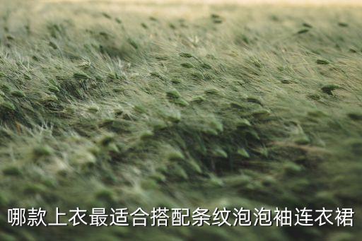哪款上衣最适合搭配条纹泡泡袖连衣裙