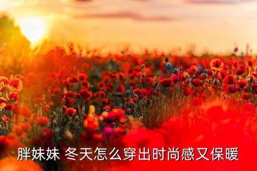 胖妹妹 冬天怎么穿出时尚感又保暖