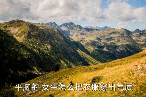  平胸的 女生怎么把衣服穿出气质