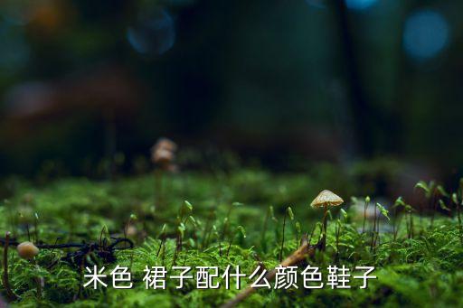 米色 裙子配什么颜色鞋子