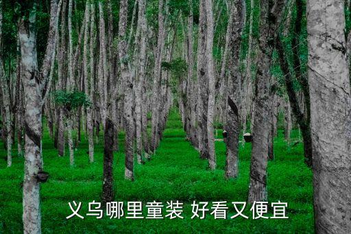  义乌哪里童装 好看又便宜