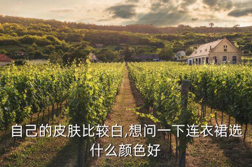 自己的皮肤比较白,想问一下连衣裙选什么颜色好