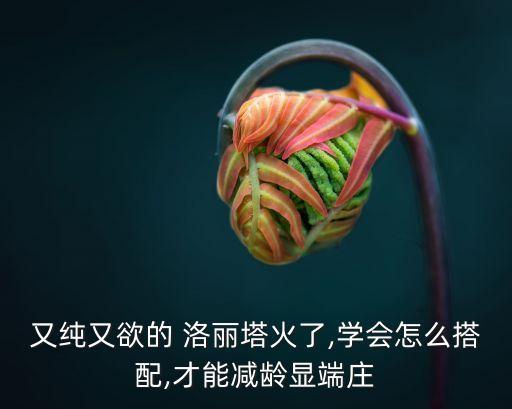 又纯又欲的 洛丽塔火了,学会怎么搭配,才能减龄显端庄