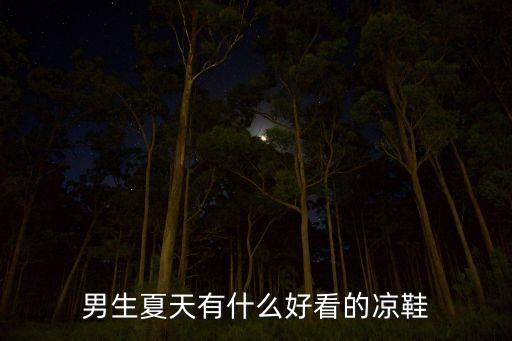 男生夏天有什么好看的凉鞋