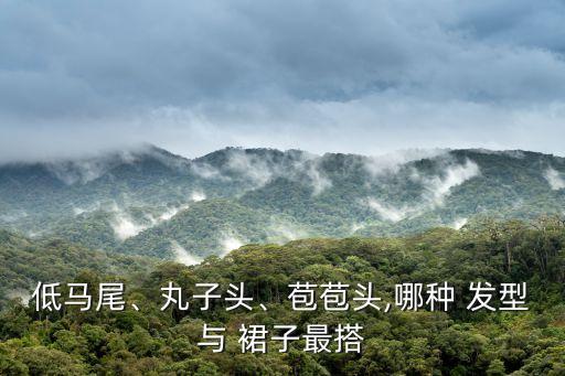 低马尾、丸子头、苞苞头,哪种 发型与 裙子最搭
