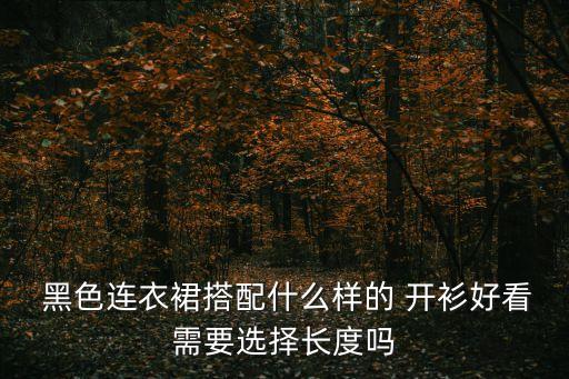  黑色连衣裙搭配什么样的 开衫好看需要选择长度吗