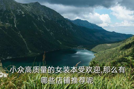  小众高质量的女装本受欢迎,那么有哪些店铺推荐呢