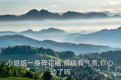 小姐姐一身碎花裙,高级有气质,你心动了吗