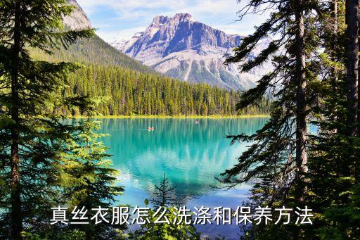  真丝衣服怎么洗涤和保养方法