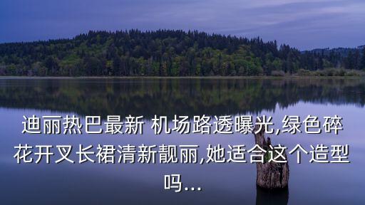 迪丽热巴最新 机场路透曝光,绿色碎花开叉长裙清新靓丽,她适合这个造型吗...