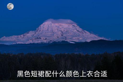  黑色短裙配什么颜色上衣合适