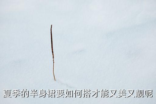 夏季的半身裙要如何搭才能又美又靓呢