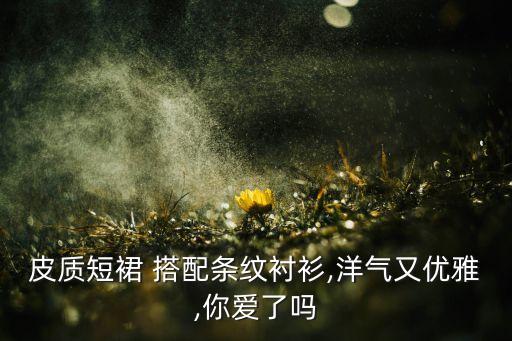 皮质短裙 搭配条纹衬衫,洋气又优雅,你爱了吗