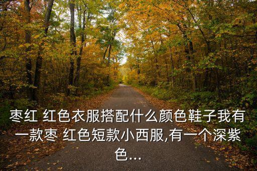 枣红 红色衣服搭配什么颜色鞋子我有一款枣 红色短款小西服,有一个深紫色...
