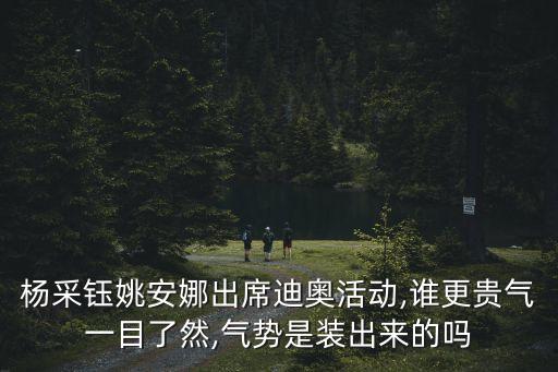 杨采钰姚安娜出席迪奥活动,谁更贵气一目了然,气势是装出来的吗