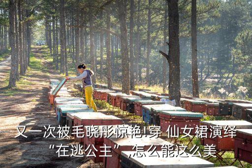 又一次被毛晓彤惊艳!穿 仙女裙演绎“在逃公主”,怎么能这么美
