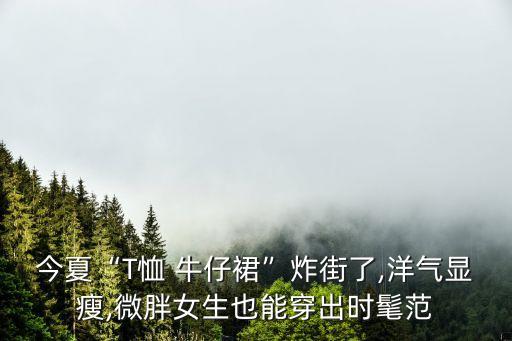 今夏“T恤 牛仔裙”炸街了,洋气显瘦,微胖女生也能穿出时髦范