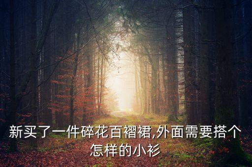 新买了一件碎花百褶裙,外面需要搭个怎样的小衫