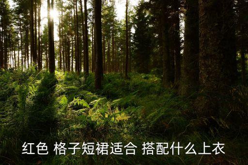 红色 格子短裙适合 搭配什么上衣