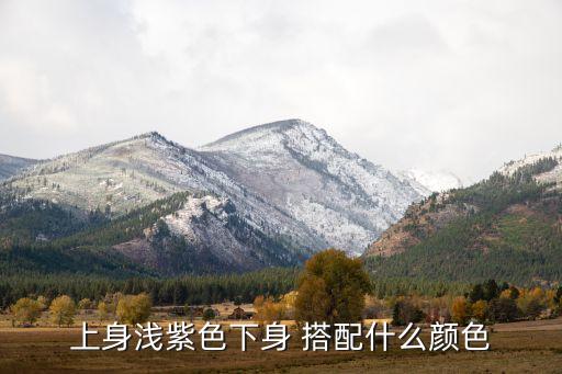 上身浅紫色下身 搭配什么颜色