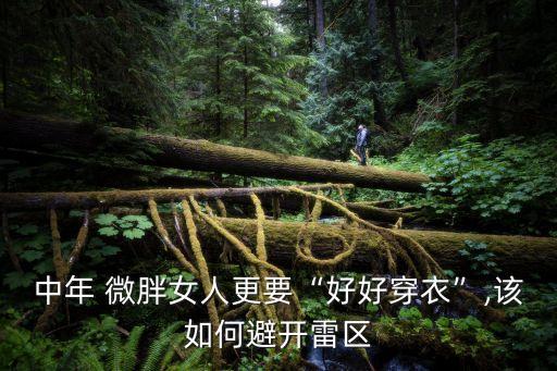 中年 微胖女人更要“好好穿衣”,该如何避开雷区
