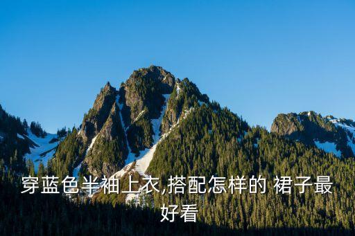 穿蓝色半袖上衣,搭配怎样的 裙子最 好看