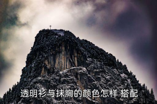  透明衫与抹胸的颜色怎样 搭配