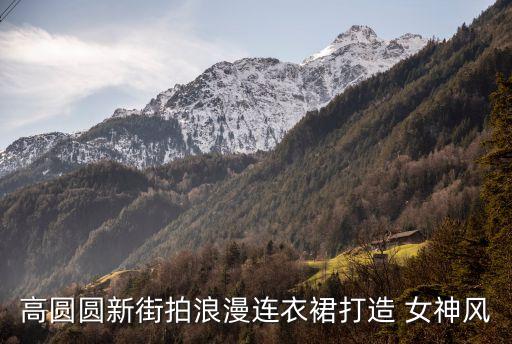 高圆圆新街拍浪漫连衣裙打造 女神风