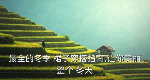最全的冬季 裙子穿搭指南,让你美丽整个 冬天