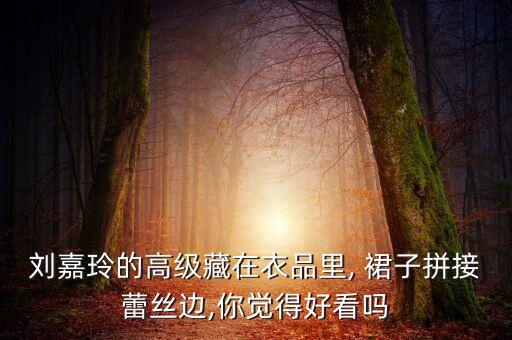 刘嘉玲的高级藏在衣品里, 裙子拼接蕾丝边,你觉得好看吗