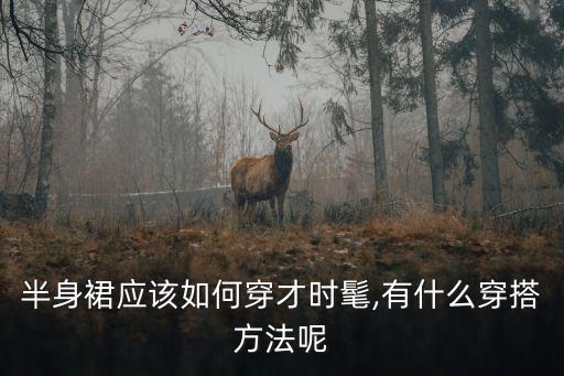 半身裙应该如何穿才时髦,有什么穿搭方法呢