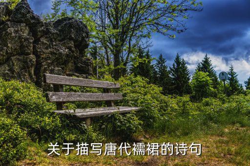 关于描写唐代襦裙的诗句