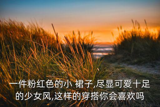 一件粉红色的小 裙子,尽显可爱十足的少女风,这样的穿搭你会喜欢吗