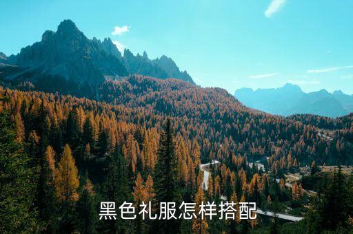  黑色礼服怎样搭配
