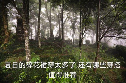 夏日的碎花裙穿太多了,还有哪些穿搭值得推荐