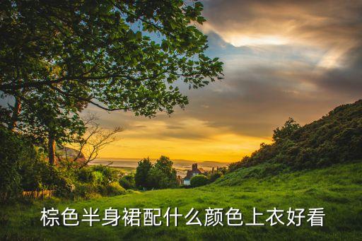 棕色裙子穿搭初秋