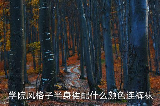  学院风格子半身裙配什么颜色连裤袜