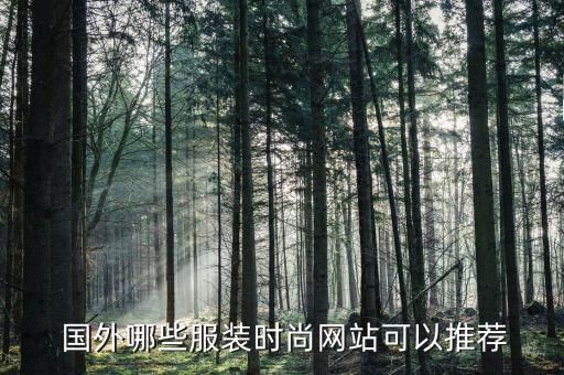  国外哪些服装时尚网站可以推荐