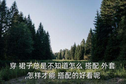 穿 裙子总是不知道怎么 搭配 外套,怎样才能 搭配的好看呢